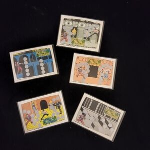 Vintage 1989 Double Dragon Scratch-Off Game Cards – Set of 5 Retro Arcade Collec